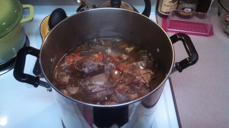 The final product.  Look how much it has reduced!