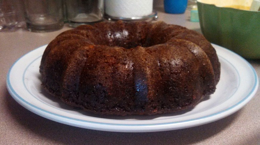 Finally released from the pan!  And cleanly, too!