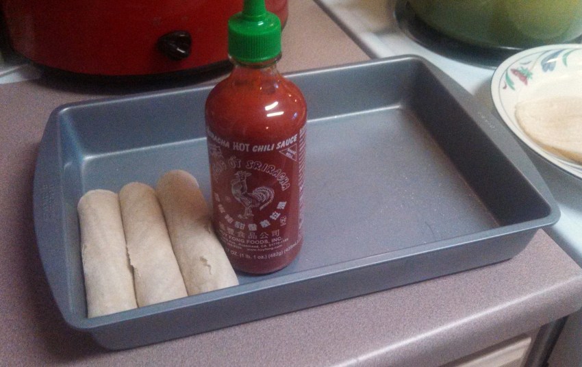 When you cook alone, you've got to improvise.